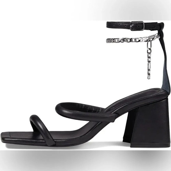 Free People Parker Chain Heel size 7.5 NEW in black womens shoes Y2K 90s - Picture 4 of 9